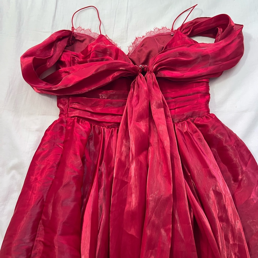 Lacemade Red Elegant Dress - Picture 5 of 5